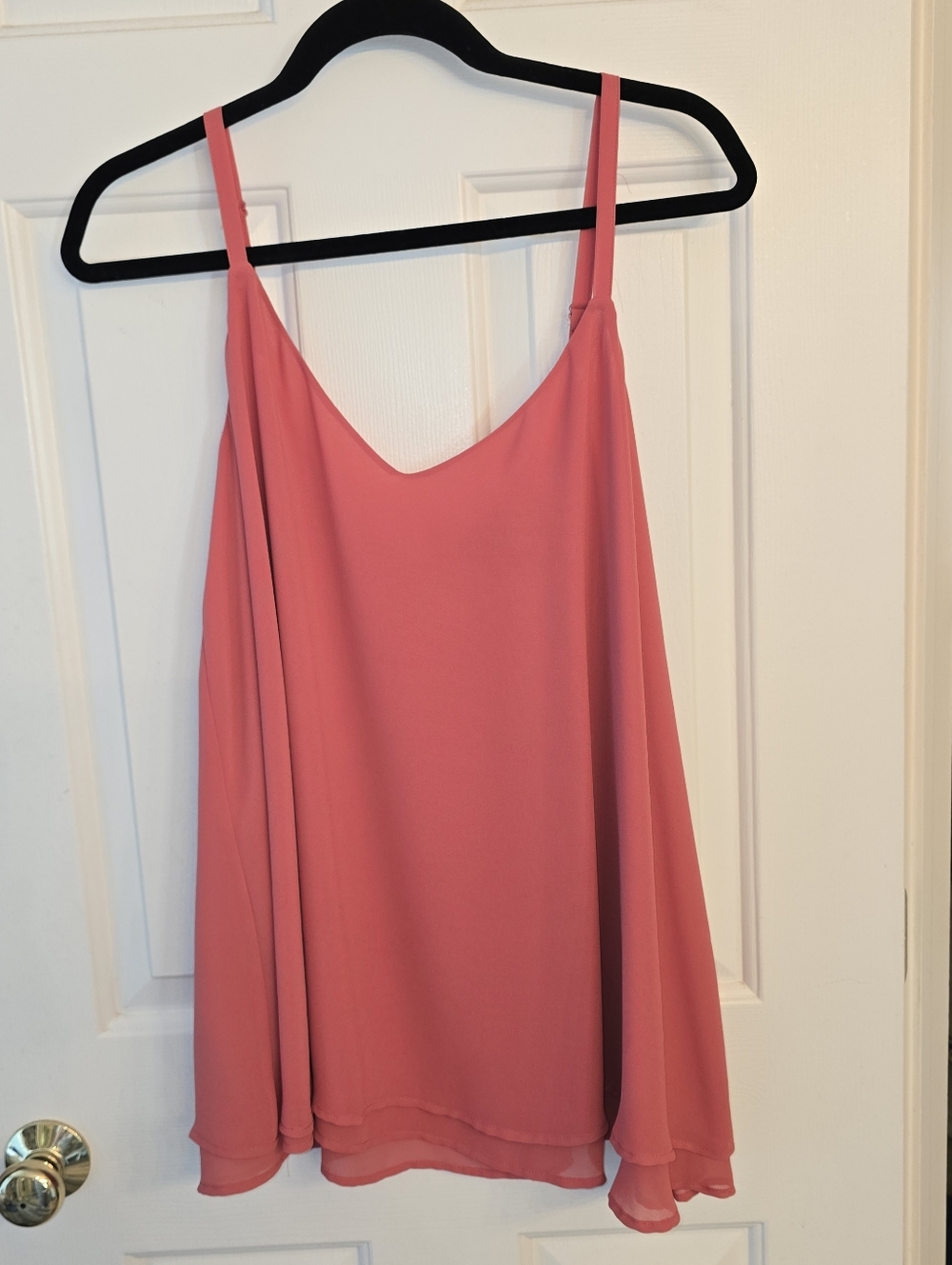 Torrid Coral Layered Spaghetti Strap Camisole